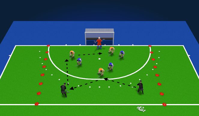 Hockey Session Plan Drill (Colour): Screen 1