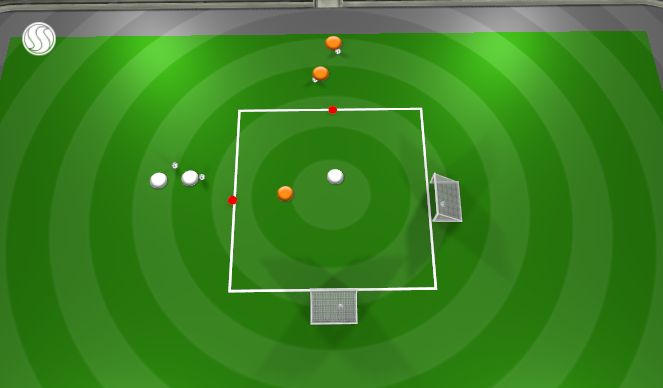 Football/Soccer Session Plan Drill (Colour): Forward moves.