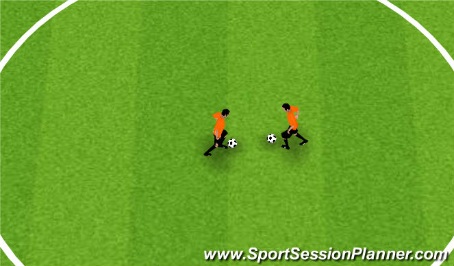Football/Soccer Session Plan Drill (Colour): Brazililan Toe Taps