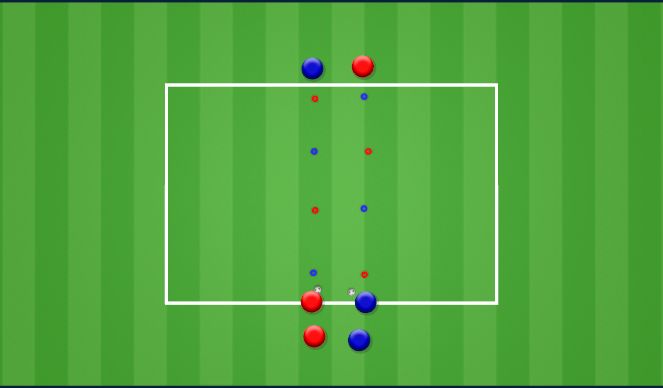 Football/Soccer Session Plan Drill (Colour): Zig Zag Speed Dribbling Relay