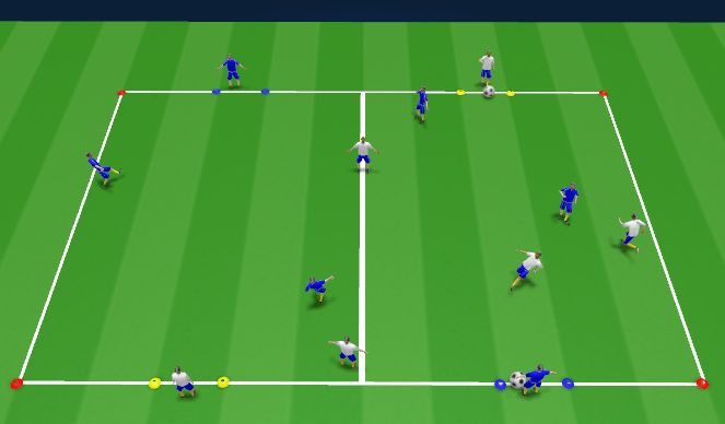 Football/Soccer Session Plan Drill (Colour): pass I WUP