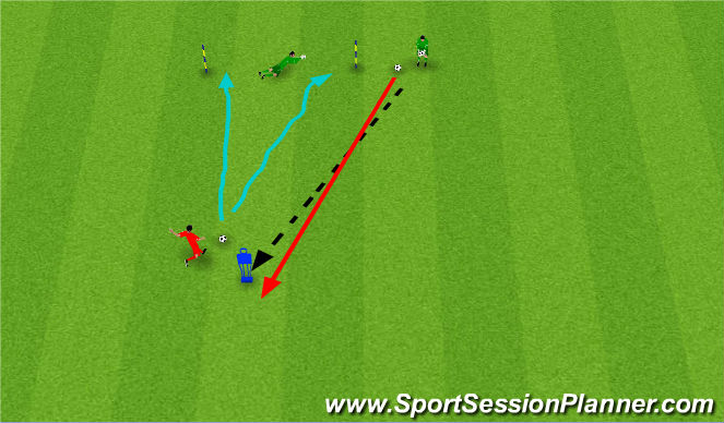 Football/Soccer Session Plan Drill (Colour): Screen 1