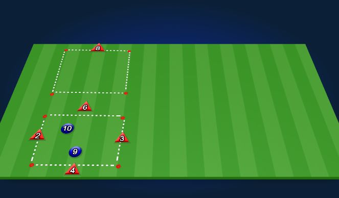 Football/Soccer Session Plan Drill (Colour): Transitional rondo