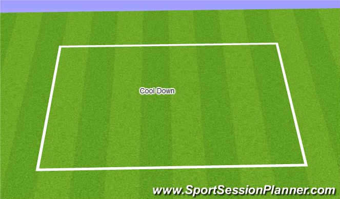 Football/Soccer Session Plan Drill (Colour): Cool Down