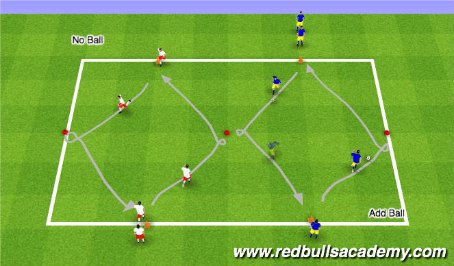 Football/Soccer Session Plan Drill (Colour): Warmup