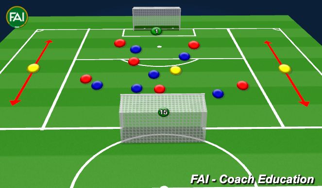 Football/Soccer Session Plan Drill (Colour): SSG