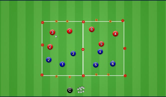 Football/Soccer Session Plan Drill (Colour): Play