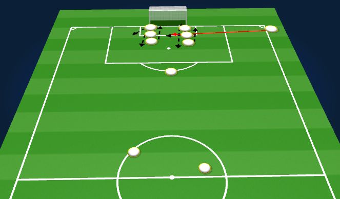 Football/Soccer Session Plan Drill (Colour): Attacking Corner
