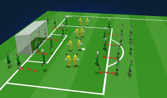 Football/Soccer Session Plan Drill (Colour): Speed/Agility