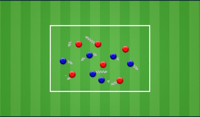 Football/Soccer Session Plan Drill (Colour): Technical 15 mins