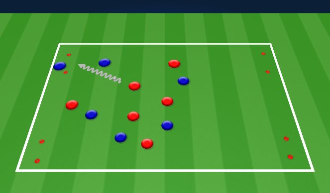 Football/Soccer Session Plan Drill (Colour): Small side game 20 mins