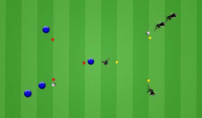 Football/Soccer Session Plan Drill (Colour): Level 2