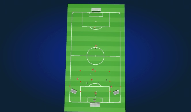 Football/Soccer Session Plan Drill (Colour): Activity I