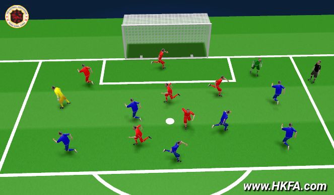 Football/Soccer Session Plan Drill (Colour): Cool Down