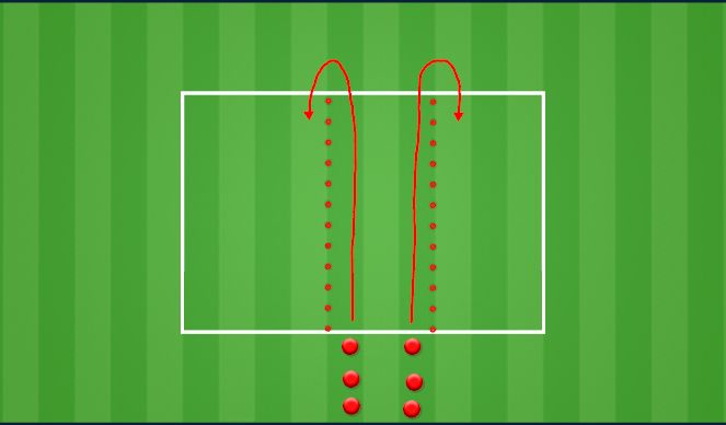 Football/Soccer Session Plan Drill (Colour): Warm-up