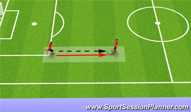 Football/Soccer Session Plan Drill (Colour): Pressing