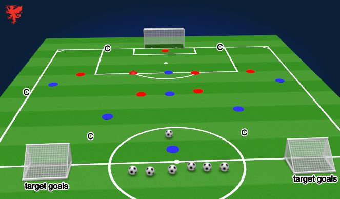 Football/Soccer Session Plan Drill (Colour): Screen 1