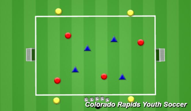 Football/Soccer Session Plan Drill (Colour): Activity 1