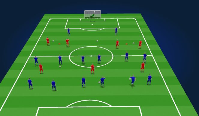 Football/Soccer Session Plan Drill (Colour): skill