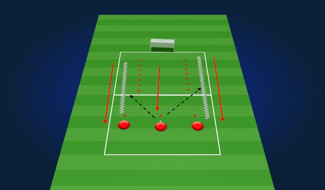 Football/Soccer Session Plan Drill (Colour): crossing and finishing