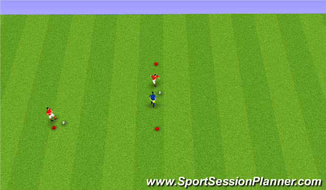 Football/Soccer Session Plan Drill (Colour): Limited Pressure