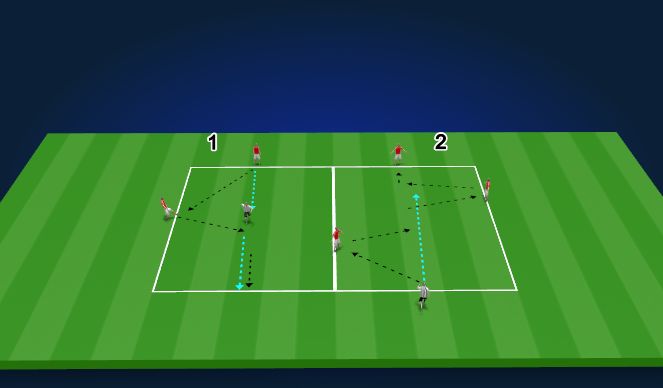 Football/Soccer Session Plan Drill (Colour): Warm up