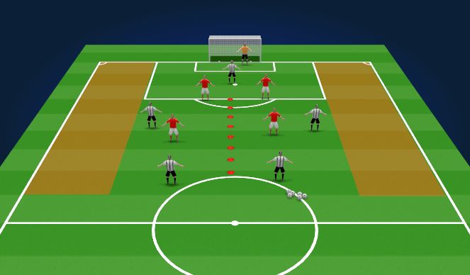 Football/Soccer Session Plan Drill (Colour): SP Game