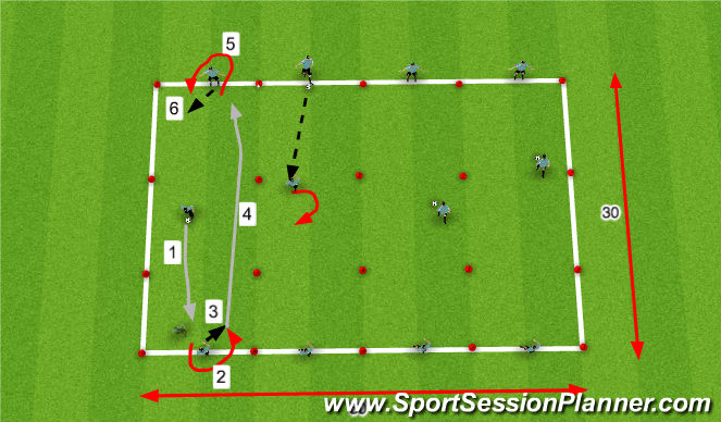 Football/Soccer Session Plan Drill (Colour): Warm-Up and Introduction