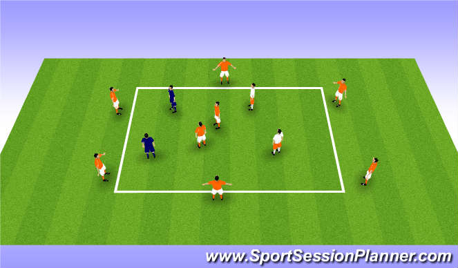 Football/Soccer Session Plan Drill (Colour): Screen 3