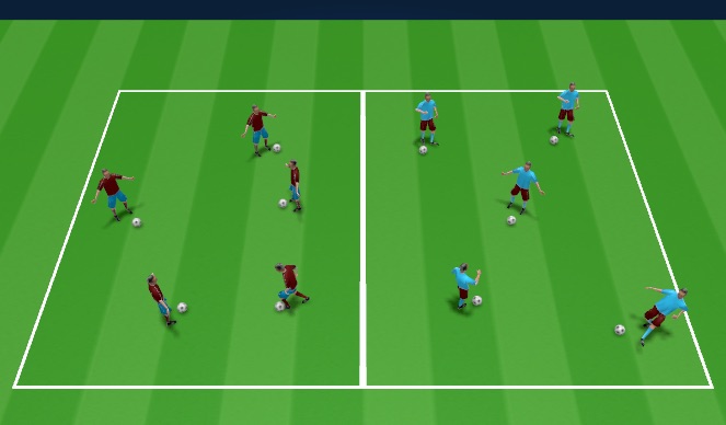 Football/Soccer Session Plan Drill (Colour): Fun Game