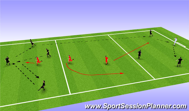 Football/Soccer: Rondo 8v3 (Tactical: Possession, Difficult)