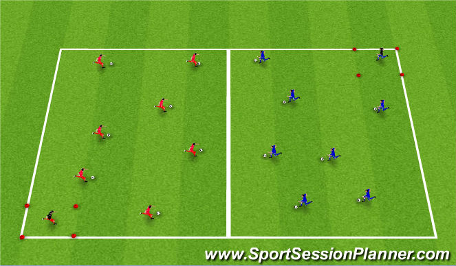 Football/Soccer Session Plan Drill (Colour): Doctor, Doctor