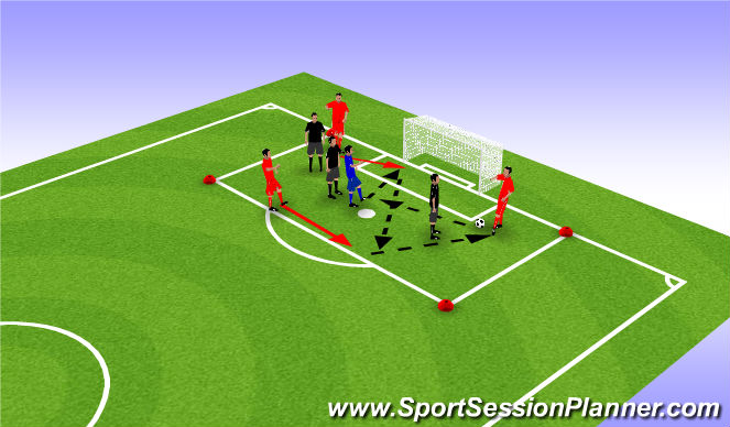 Football/Soccer Session Plan Drill (Colour): Screen 4
