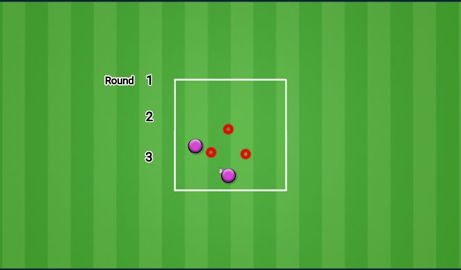 Football/Soccer Session Plan Drill (Colour): Triangle Partner Pass & Dribble