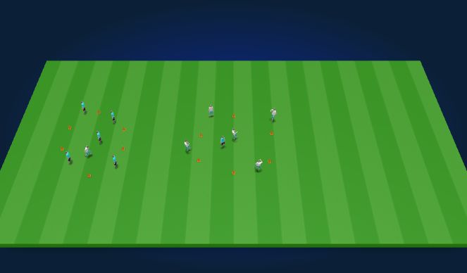 Football/Soccer Session Plan Drill (Colour): 5v1 rondo