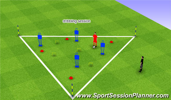 Football/Soccer Session Plan Drill (Colour): Screen 3