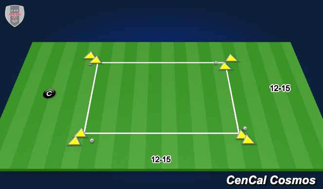 Football/Soccer Session Plan Drill (Colour): Tech Square