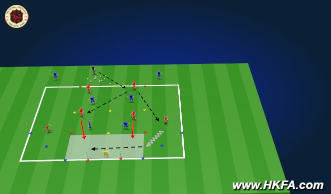 Football/Soccer Session Plan Drill (Colour): TR1