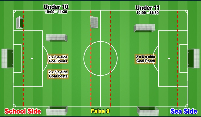Football/Soccer Session Plan Drill (Colour): 10:00 Sessions