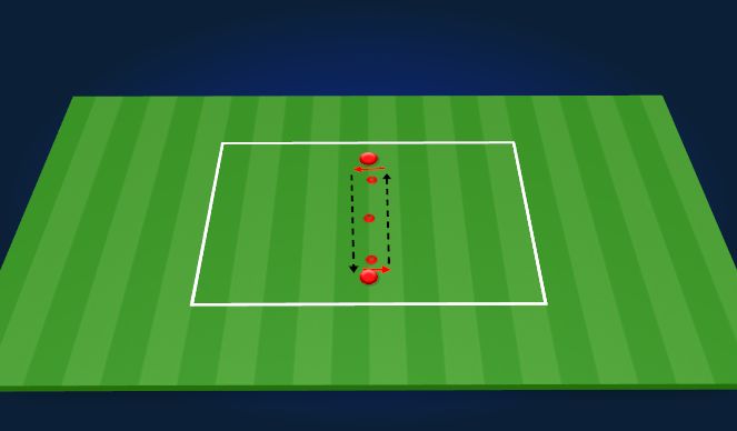 Football/Soccer Session Plan Drill (Colour): Parallel passing and moving 