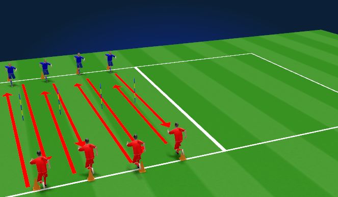 Football/Soccer Session Plan Drill (Colour): Acceleration Sprints