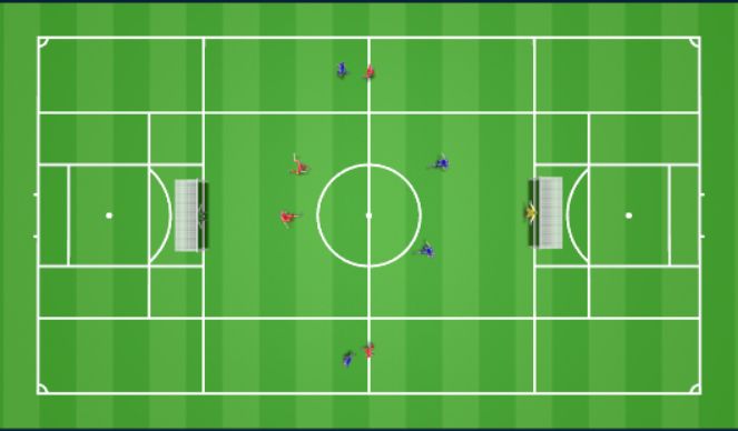 Football/Soccer Session Plan Drill (Colour): SSG