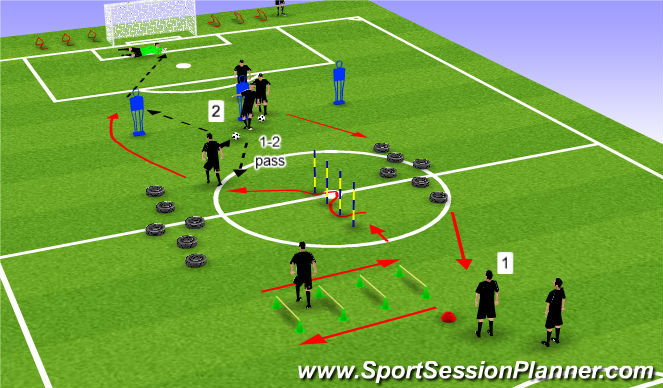 Football/Soccer Session Plan Drill (Colour): Screen 1