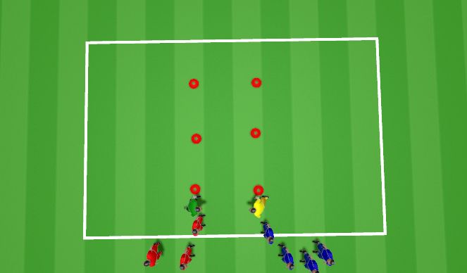Football/Soccer Session Plan Drill (Colour): Warm Up 2