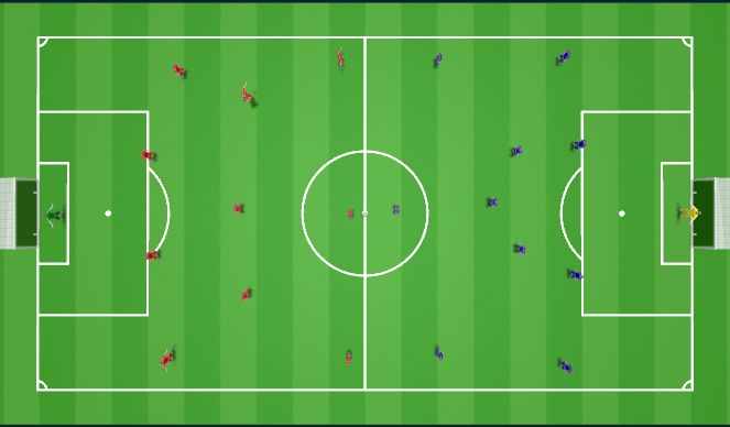 Football/Soccer Session Plan Drill (Colour): Ssg