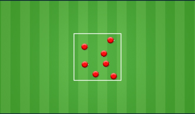 Football/Soccer Session Plan Drill (Colour): Warm Up