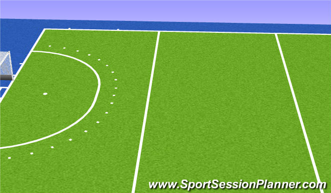 Hockey Session Plan Drill (Colour): Gameplay