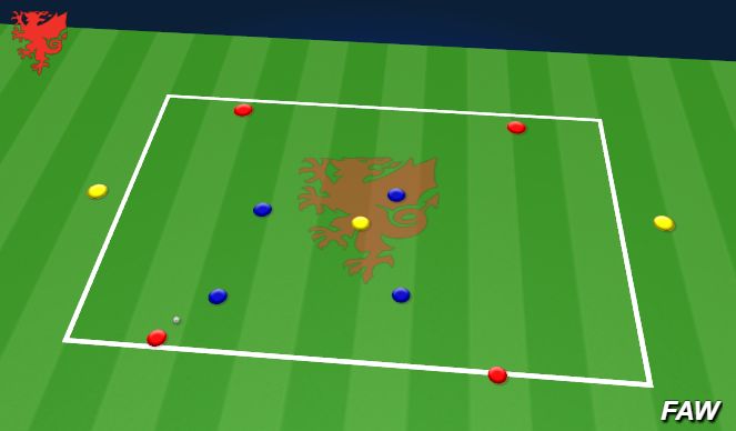 Football/Soccer Session Plan Drill (Colour): Transitional Rondo