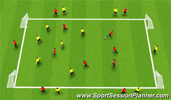 Football/Soccer Session Plan Drill (Colour): Screen 1