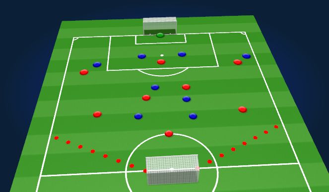 Football/Soccer Session Plan Drill (Colour): Breaking line general